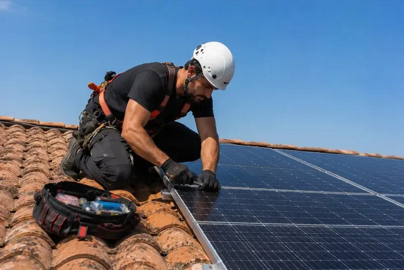 Maintenance et monitoring de panneaux solaires à Saint-Saulve